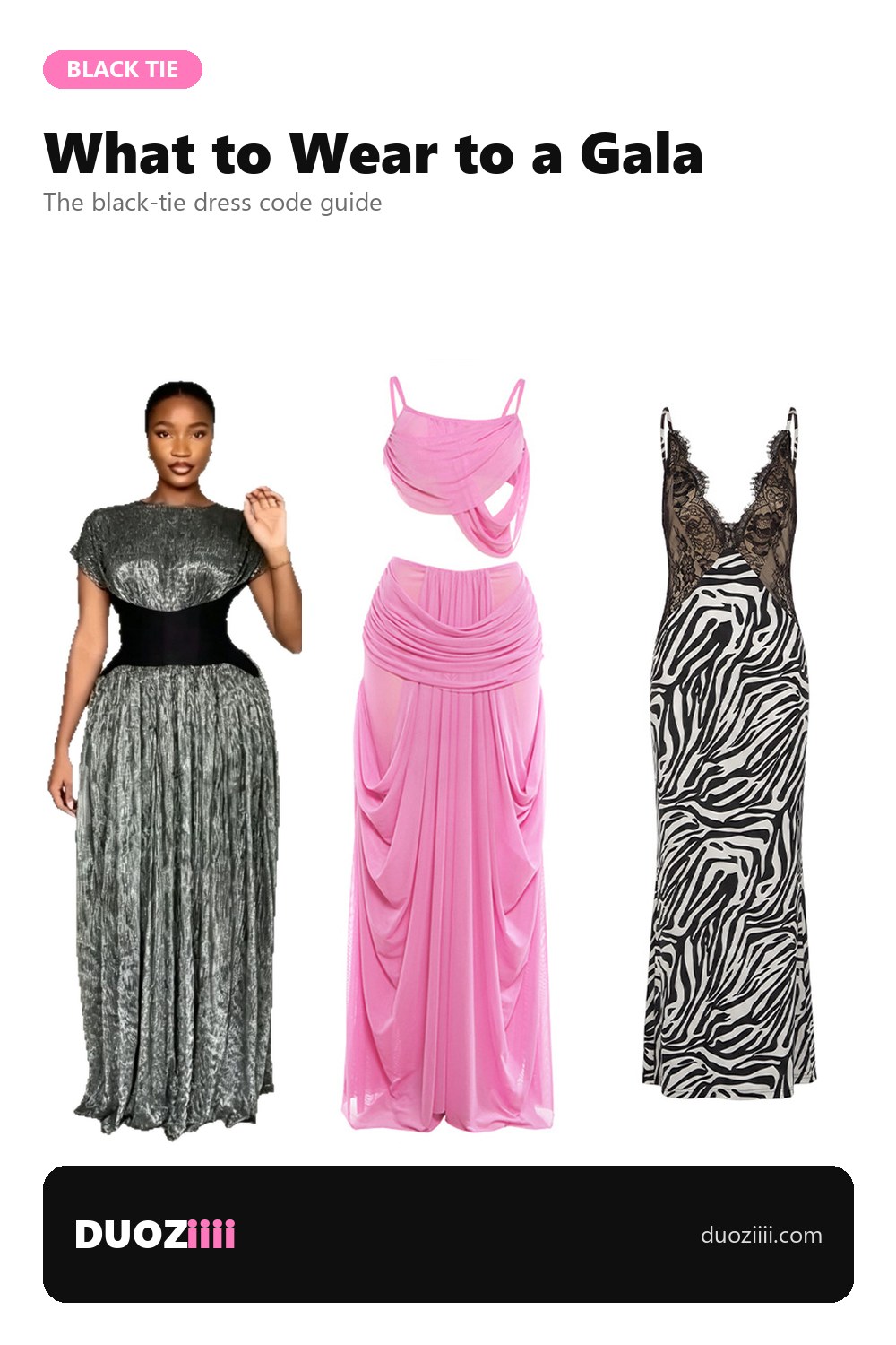 Black tie dress code guide