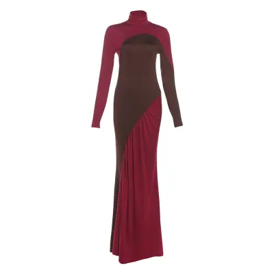 Wine Red Maxi Maxi Dress For Women | Formal Event