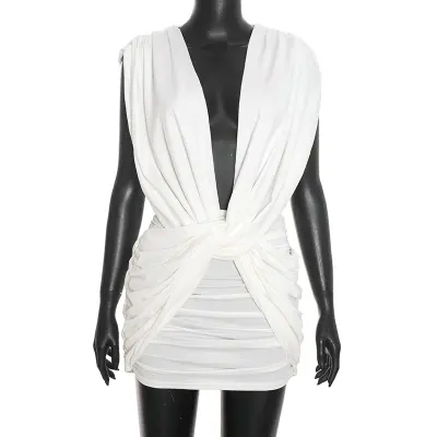 White Modern Dress For Women | Evening Wear