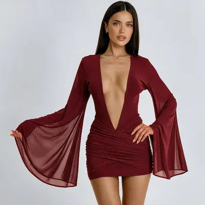 Winered Evening Dress For Women | Date Night