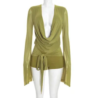 Green Mini Dress For Women | Summer Outfit