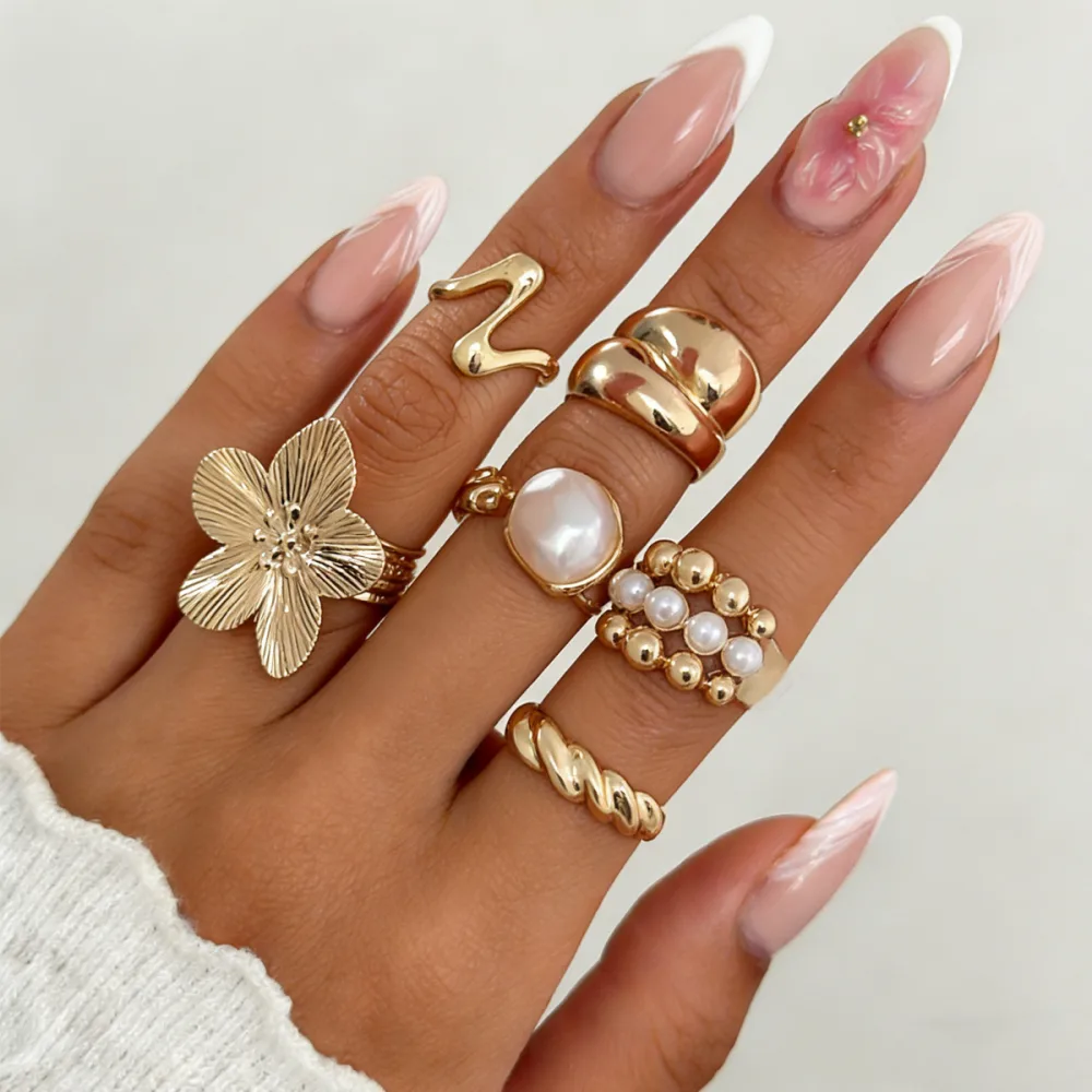 Gold Ring Set For Women | Stacking Set